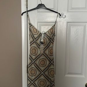 Elegant Geometric Maxi Dress